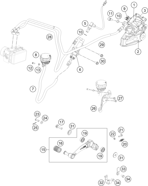 Výkres: 1390 ZADNÍ BRZDOVÝ TŘMEN