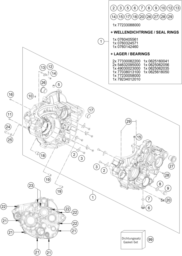 Výkres: 3010 SKŘÍŇ MOTORU