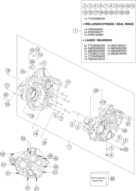 Výkres: 3010 SKŘÍŇ MOTORU