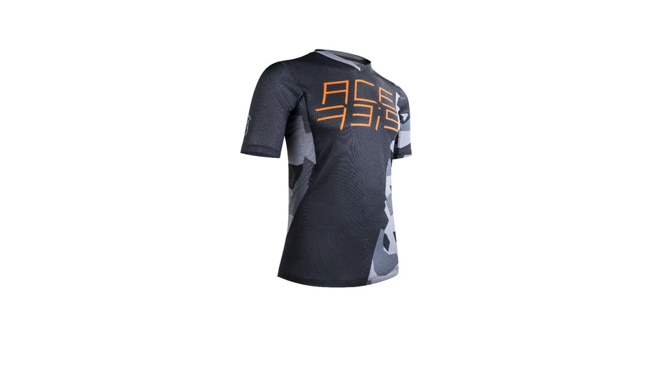 Dres COMBAT MTB (cyklo) krátký rukáv černá/šedá