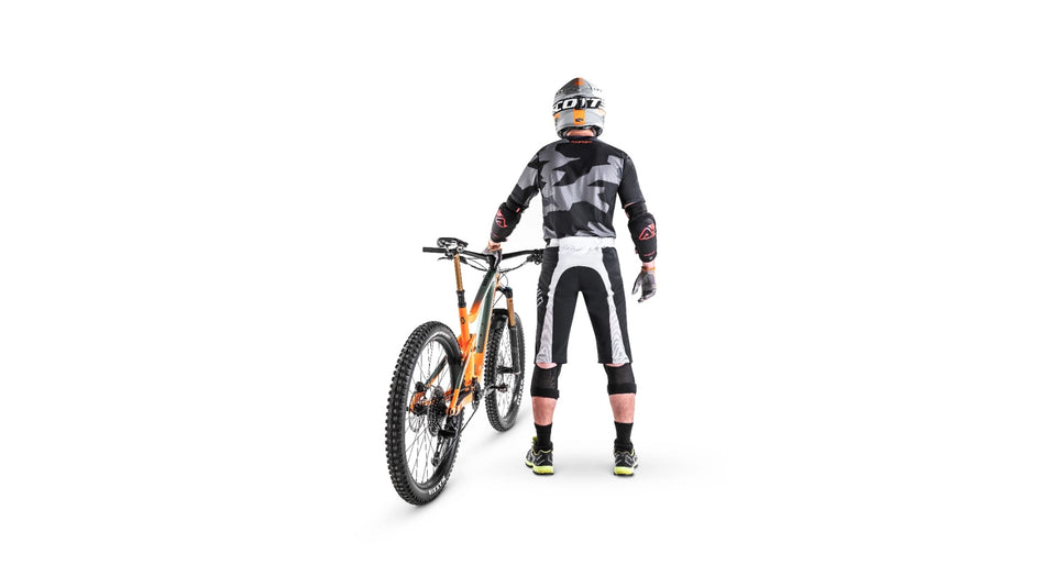 Dres COMBAT MTB (cyklo) krátký rukáv černá/šedá