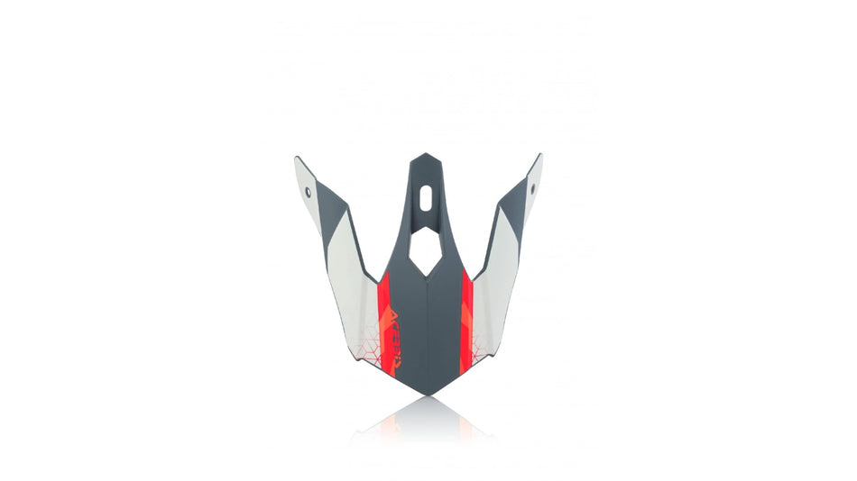 Acerbis kšilt přilby junior Steel (obj.kód 0023425) šedá/červená