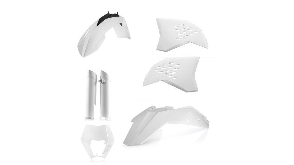 Sada plastů ACERBIS pro KTM EXC 08-11, EXCF 08-11 bílá