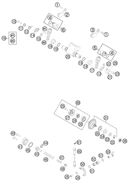 Výkres: 3710 OVLÁDÁNÍ VÝFUKU