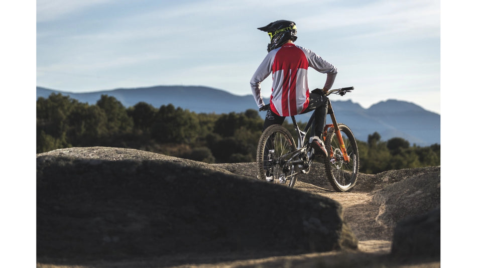 Dres SPEEDER MTB (cyklo) červená/šedá
