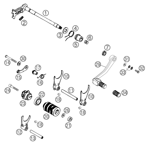 Výkres: 3410 MECHANISMUS ŘAZENÍ