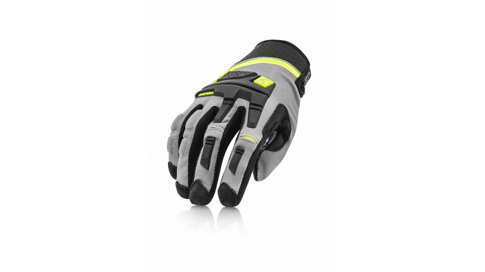 Enduro rukavice Acerbis CE šedá/žlutá