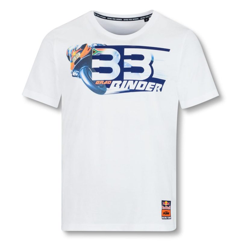 Tričko RB KTM Brad Binder bílé
