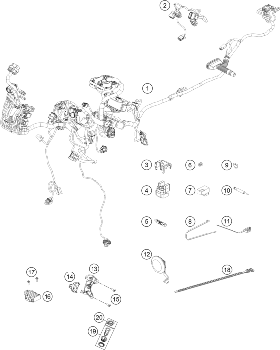 Výkres: 1110 KABELOVÝ SVAZEK