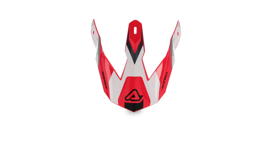 Náhradní kšilt k přilbě Acerbis Linear červená/bílá
