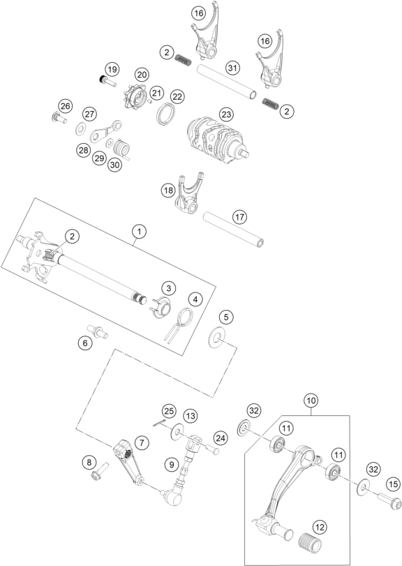 Výkres: 3410 MECHANISMUS ŘAZENÍ
