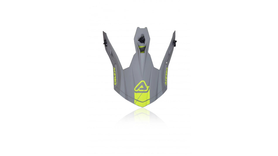Kšilt k přilbě Acerbis X-PRO VTR/STEEL CARBON šedá/žlutá