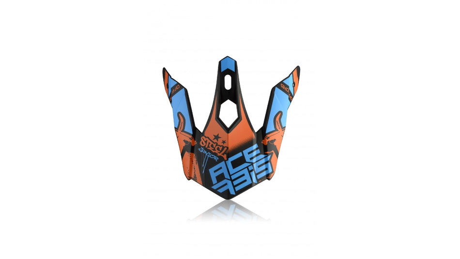 Acerbis kšilt přilby junior Steel (obj.kód 0023425) modrá/červená