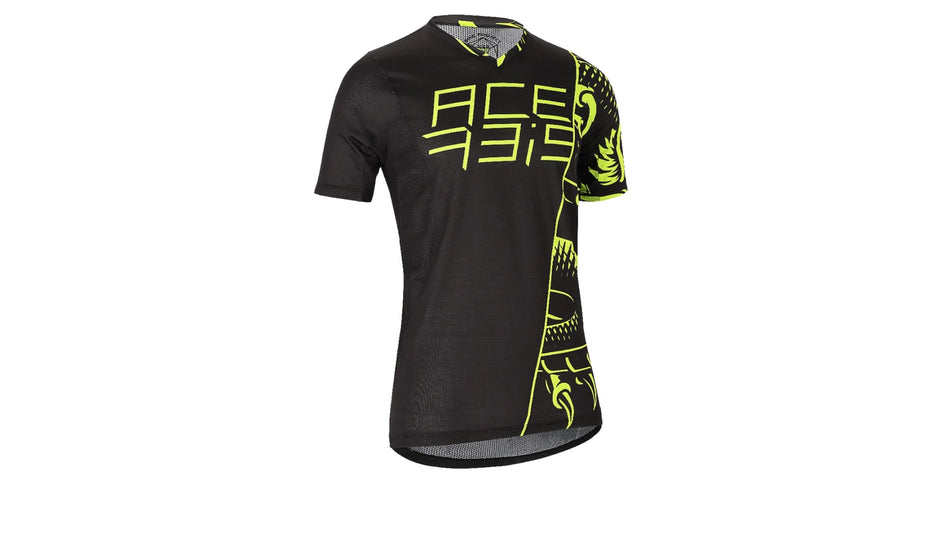 Dres COMBAT MTB (cyklo) krátký rukáv černá/žlutá (vel. L)