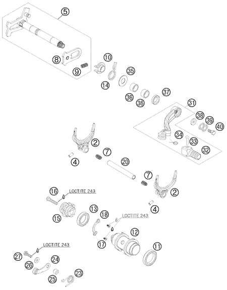 Výkres: 3410 MECHANISMUS ŘAZENÍ