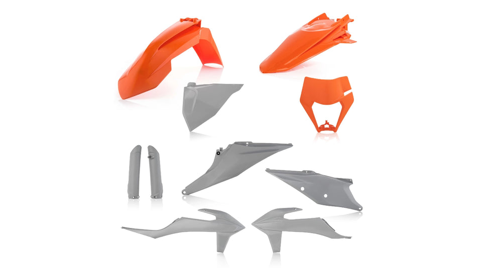 Sada plastů ACERBIS pro KTM EXC 20-23, EXCF 20-23 oranž/šedá