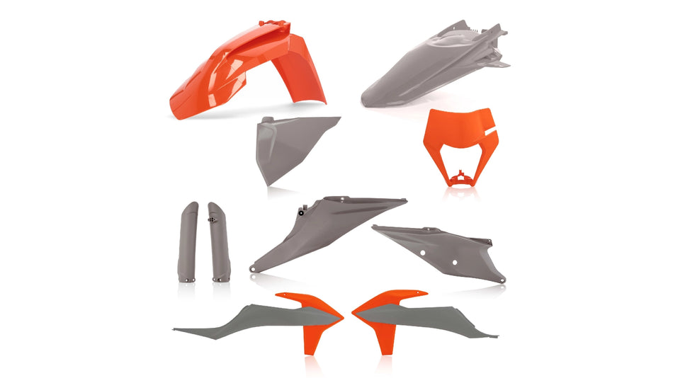 Sada plastů ACERBIS pro KTM EXC 20-23, EXCF 20-23 šedá/oranž