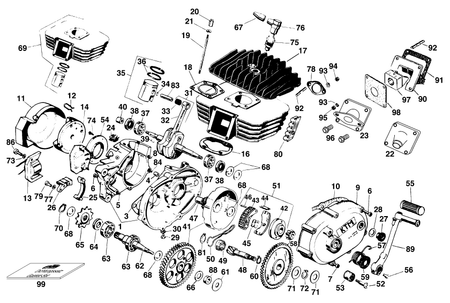 Výkres: 3010 SKŘÍŇ MOTORU