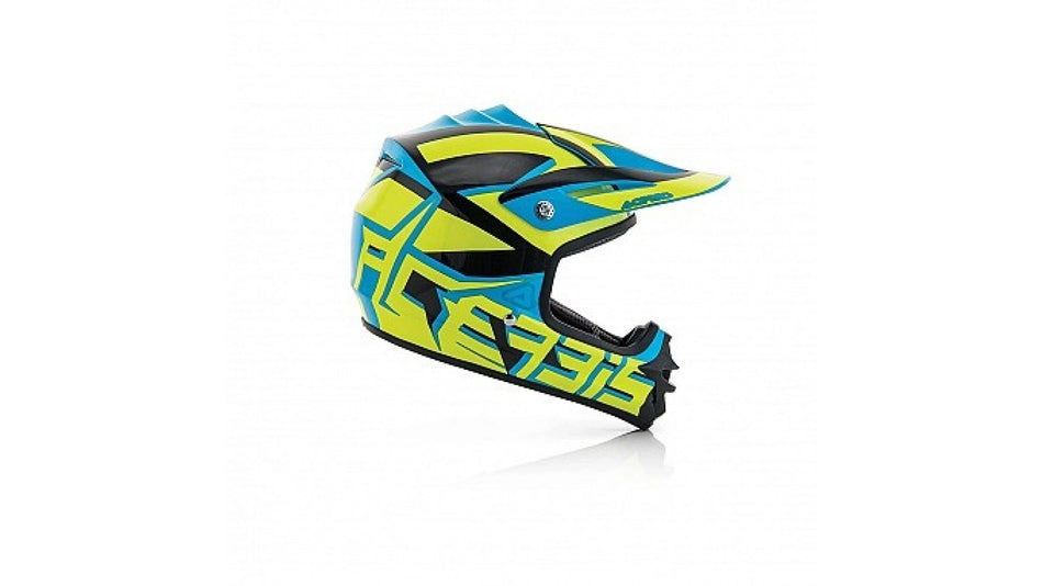 Acerbis kšilt přilby Impact Junior 3.0 žlutá/modrá