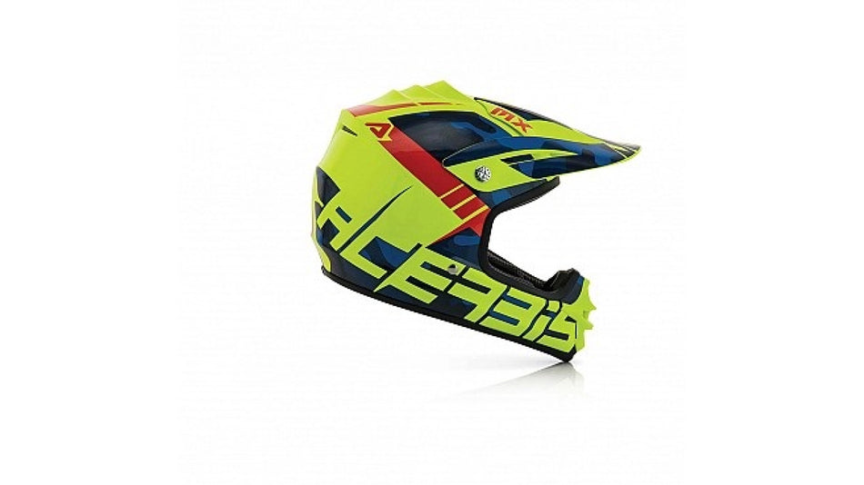 Acerbis kšilt přilby Impact junior 3.0 modrá/fluo žlutá