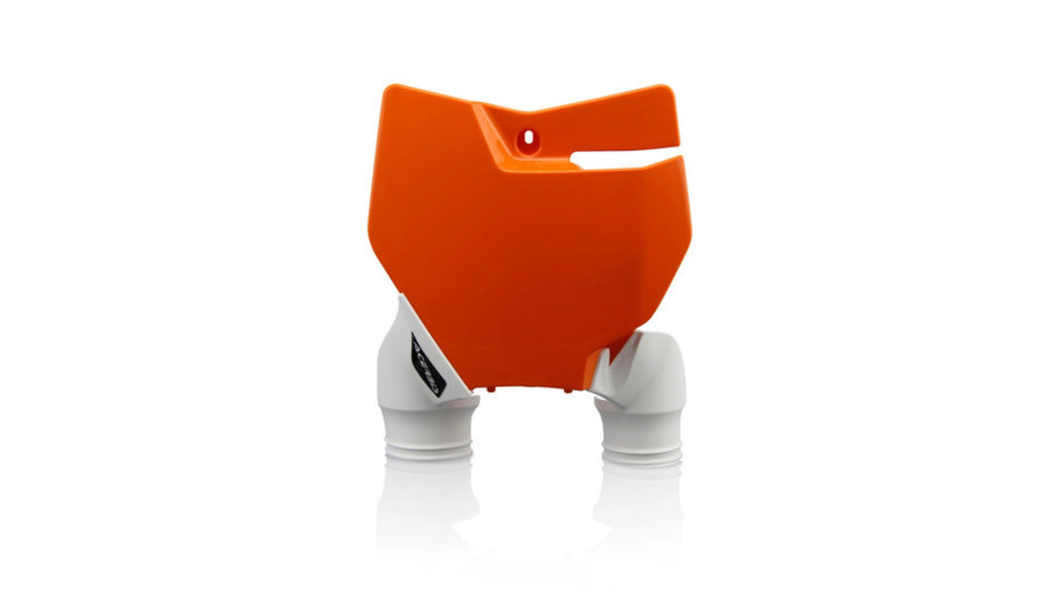 Číslová tabulka Raptor Acerbis pro KTM SX16-18, SXF 16-18, SX250 17-18 oranž/bílá