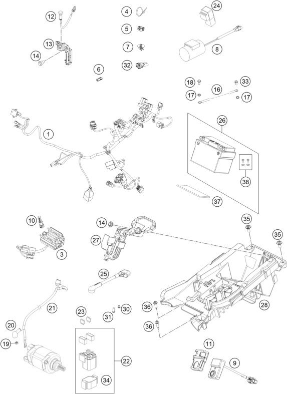 Výkres: 1110 KABELOVÝ SVAZEK