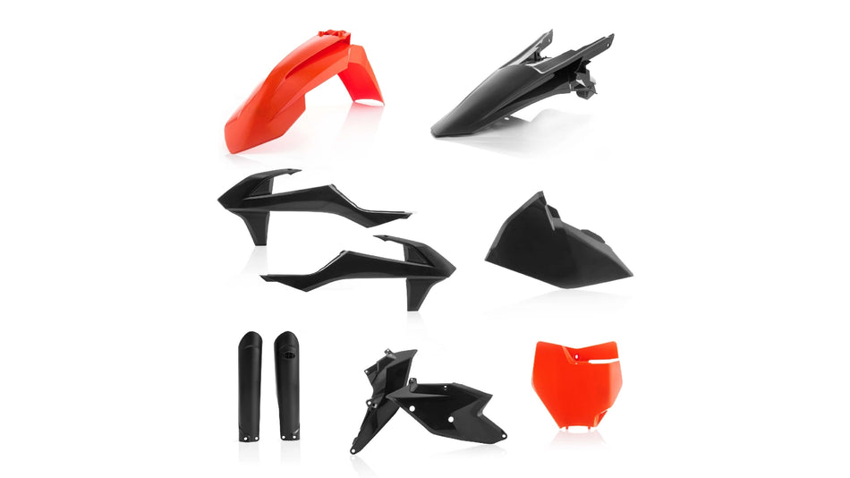 Sada plastů ACERBIS pro KTM SX 16-18, SXF16-18, SX 250 2T 17-18 černá/oranž