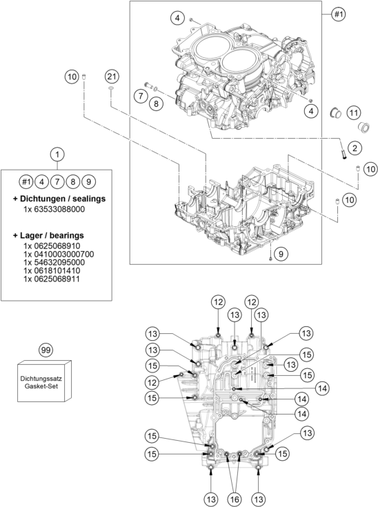 Výkres: 3010 SKŘÍŇ MOTORU
