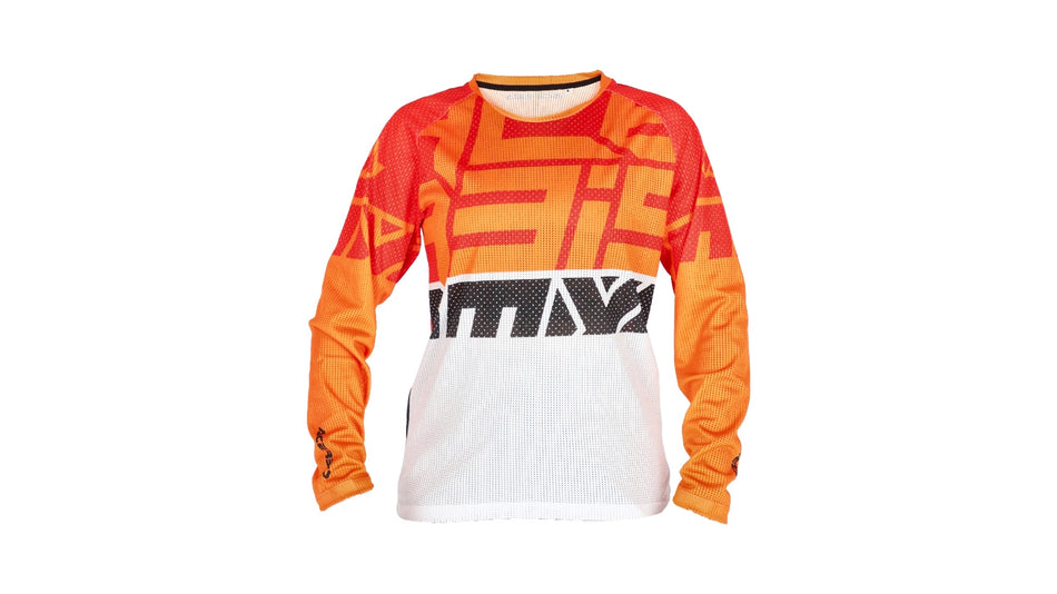 Dres Acerbis J-WINDY FOUR KID VENTED oranž/bílá (vel. XXL)