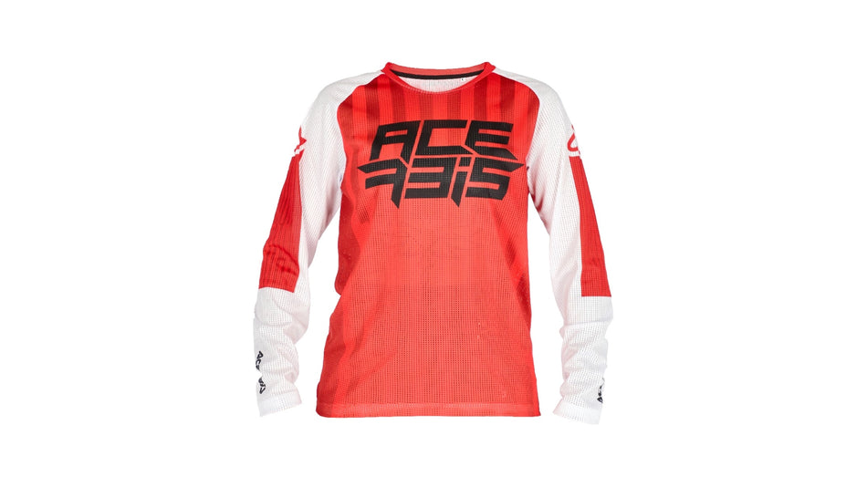 Dres Acerbis J-WINDY FOUR KID VENTED červená/bílá (vel. XL)