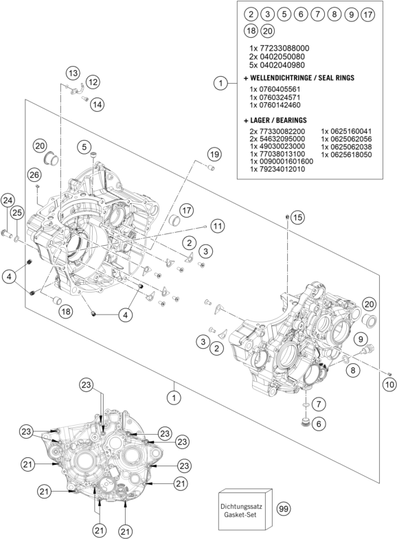 Výkres: 3010 SKŘÍŇ MOTORU