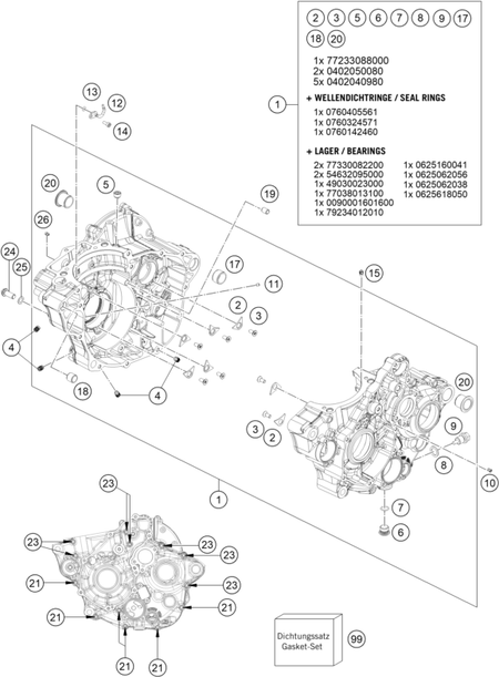 Výkres: 3010 SKŘÍŇ MOTORU
