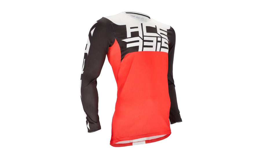 Dres Acerbis MX J-WINDY ONE VENTED červená/bílá (vel. S)
