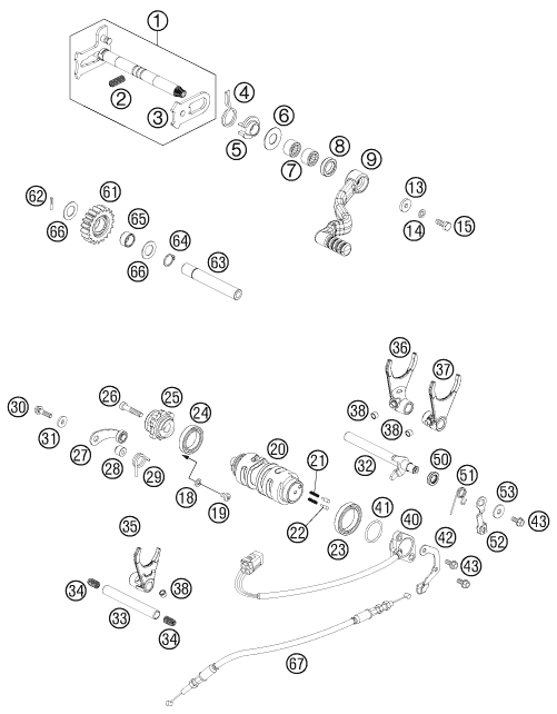 Výkres: 3410 MECHANISMUS ŘAZENÍ