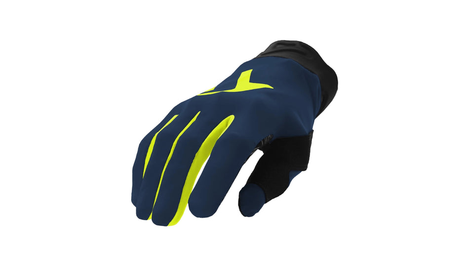 Motokrosové rukavice Acerbis MX LINEAR 2.0 modrá/žlutá