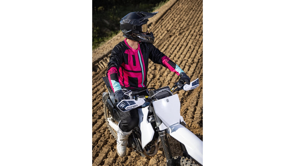 Dres Acerbis MX J-WINDY ONE VENTED černá/růžová vel. M černá/růžová (vel. M)