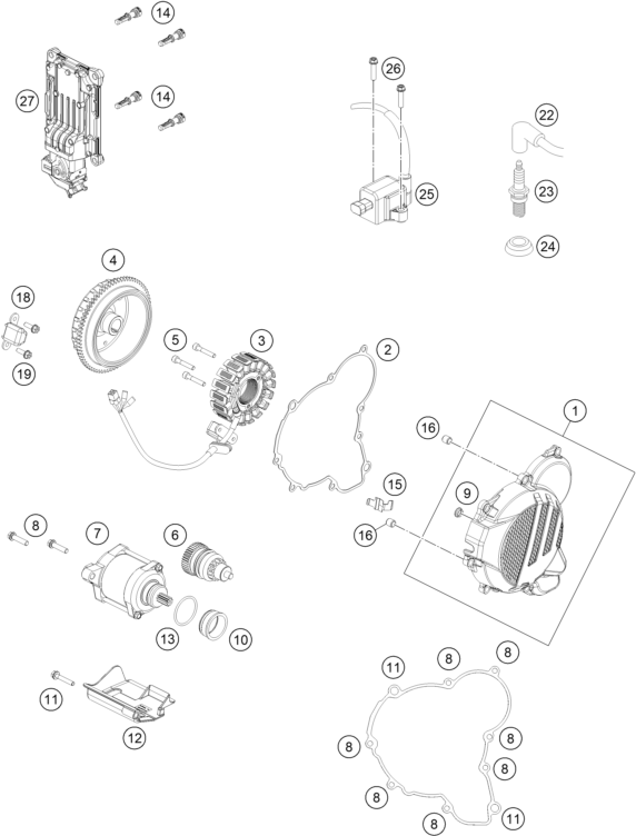 Výkres: 3910 ZAPALOVACÍ SOUSTAVA