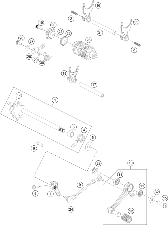 Výkres: 3410 MECHANISMUS ŘAZENÍ