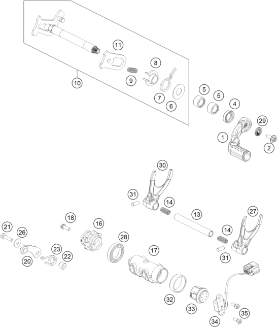 Výkres: 3410 MECHANISMUS ŘAZENÍ