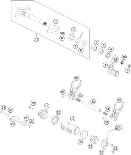 Výkres: 3410 MECHANISMUS ŘAZENÍ