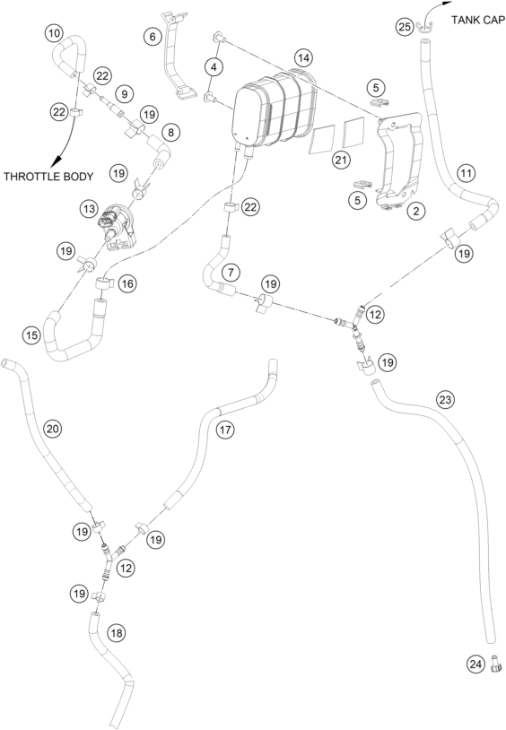 Výkres: 1510 NÁDOBA ZACHYCOVAČE PAR PALIVA