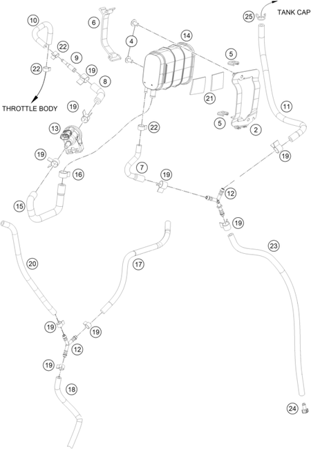 Výkres: 1510 NÁDOBA ZACHYCOVAČE PAR PALIVA