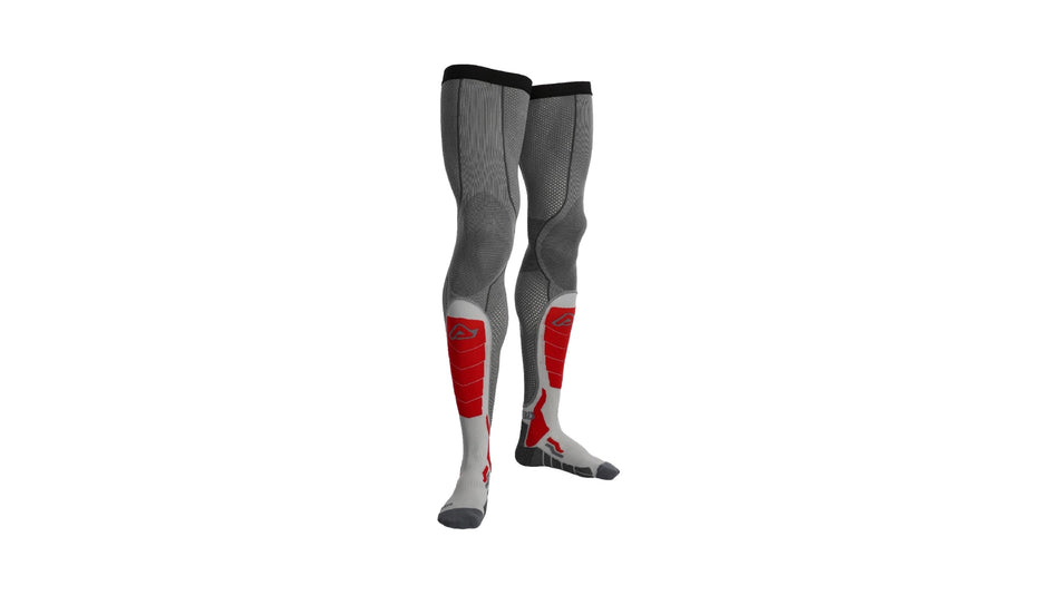 Nadkolenky Acerbis X-LEG PRO VENTED šedá/červená