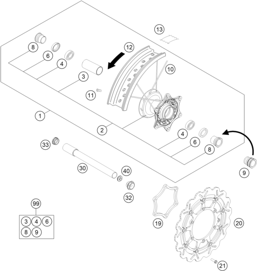 Výkres: 0910 PŘEDNÍ KOLO