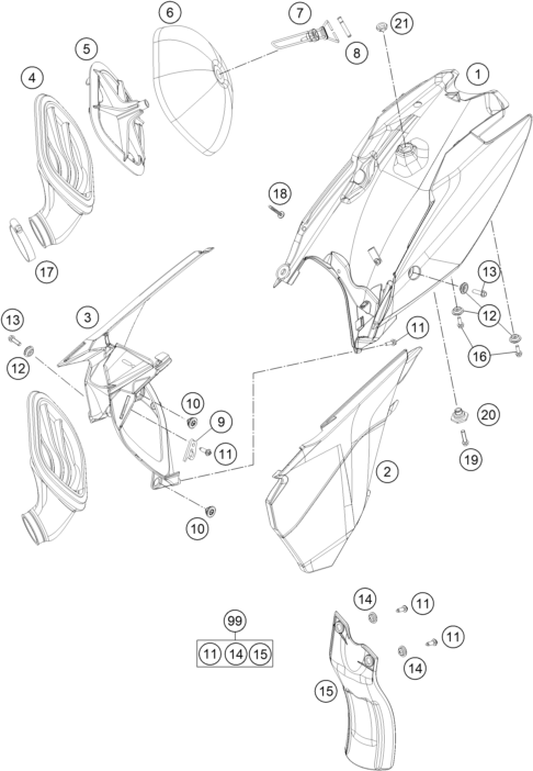 Výkres: 0610 VZDUCHOVÝ FILTR