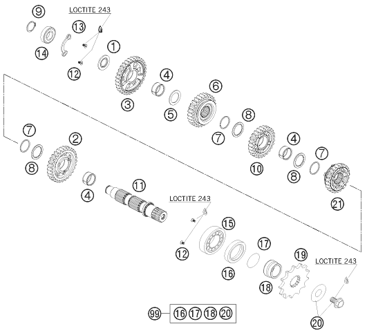 Výkres: 3360 PŘEVODOVKA II - PROTIHŘÍDEL