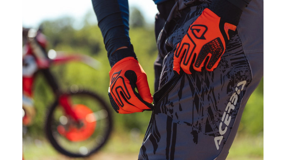 Kalhoty Acerbis na motorku RALLY RACE IN modrá/žlutá