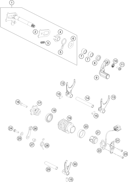Výkres: 3410 MECHANISMUS ŘAZENÍ
