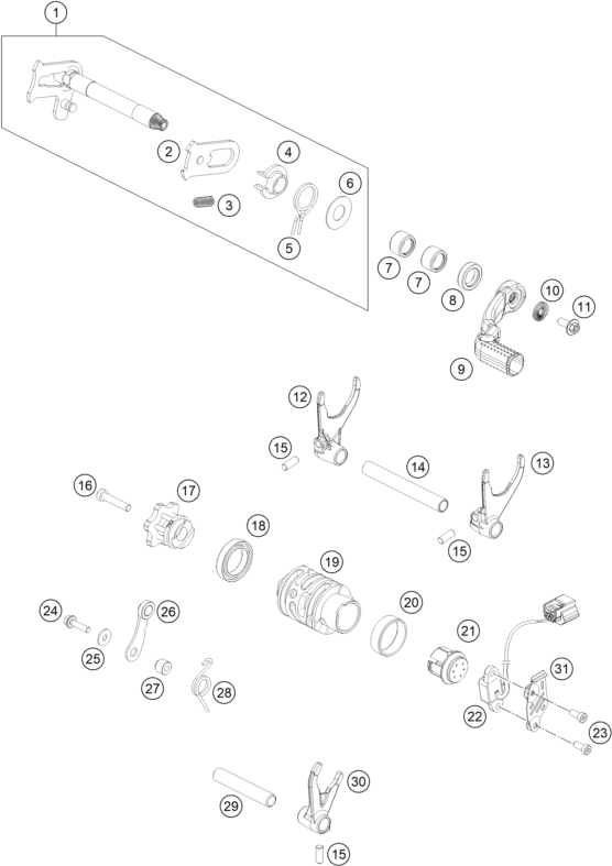 Výkres: 3410 MECHANISMUS ŘAZENÍ