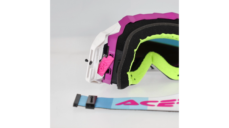 Acerbis Vulcan Mirror MX brýle růžová/bílá